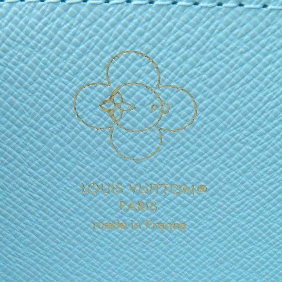 Louis Vuitton Monogram Vivienne Zippy Wallet Round Zipper Blue Long - Picture 5 of 5
